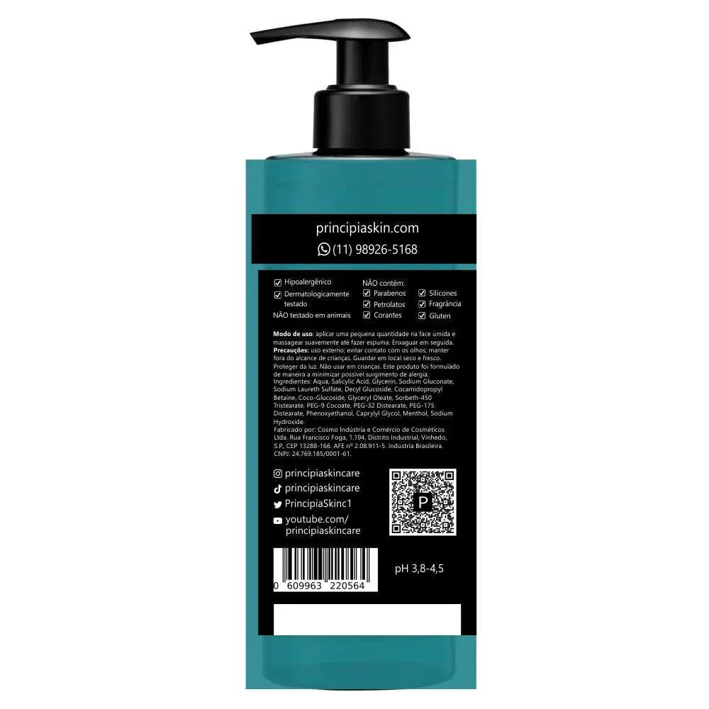 Gel de Limpeza Principia 2% Ácido Salicílico + 5% Glicerina com 350g