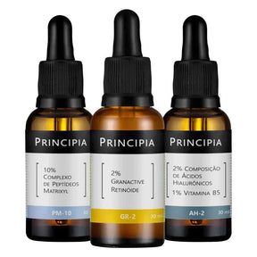 Kit 3 Séruns Principia Hialurônicos + Peptídeos + Retinóide