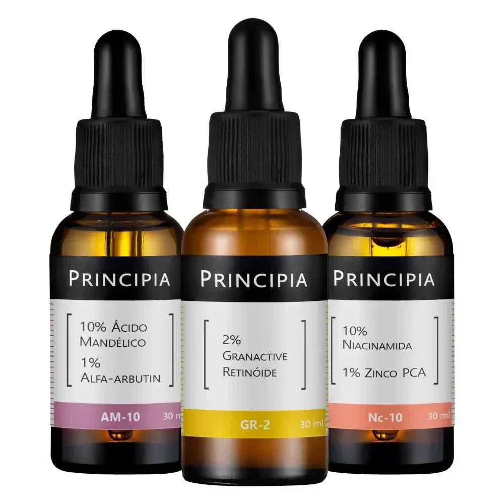 Kit 3 Séruns Principia Niacinamida + Mandélico + Retinóide